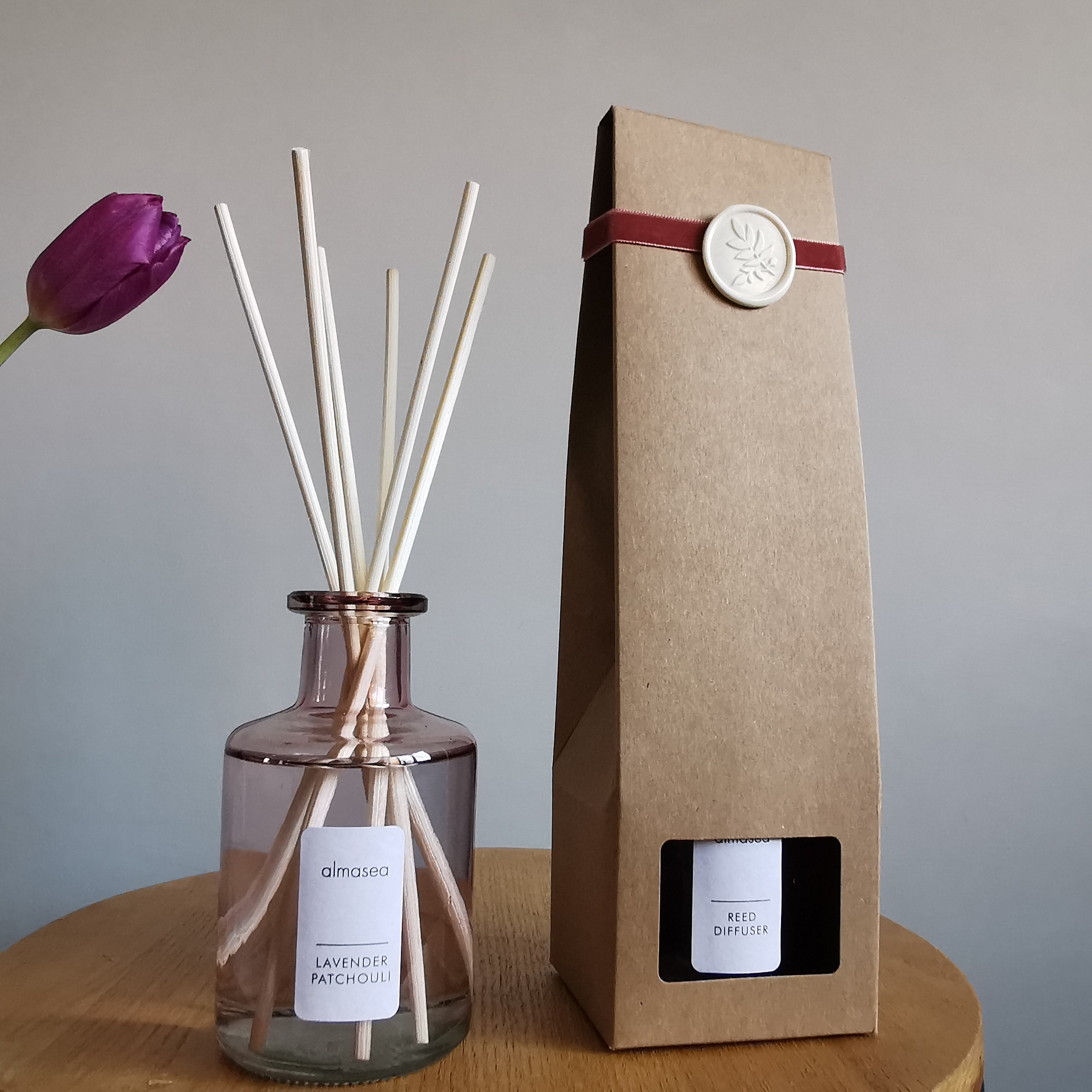 Lavender Patchouli Luxury Essential Oils Reed Diffuser 200ml