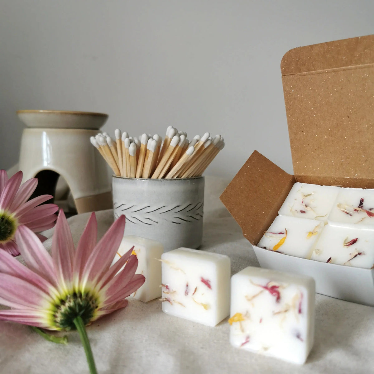 Lemon & Geranium Soy Wax Melts – Botanical Citrus & Floral   Handcrafted Sustainable Living  Almasea