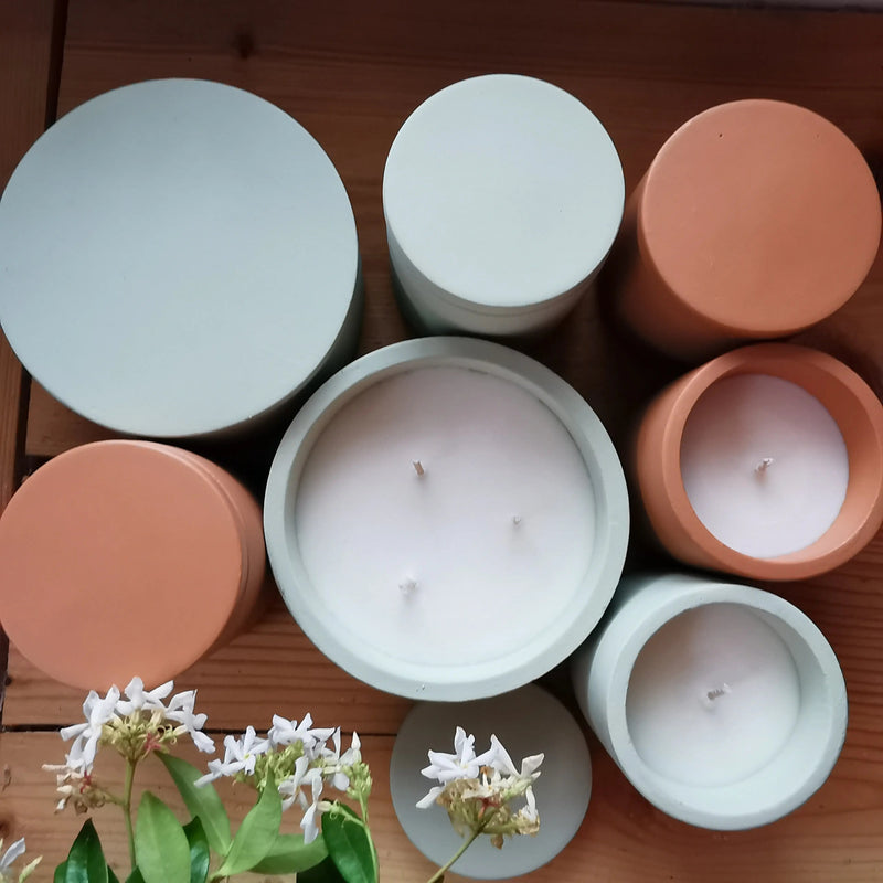 Hand-Poured Terracotta Citronella Candles in Reusable Terracotta Pot   Handcrafted Sustainable Living  Almasea