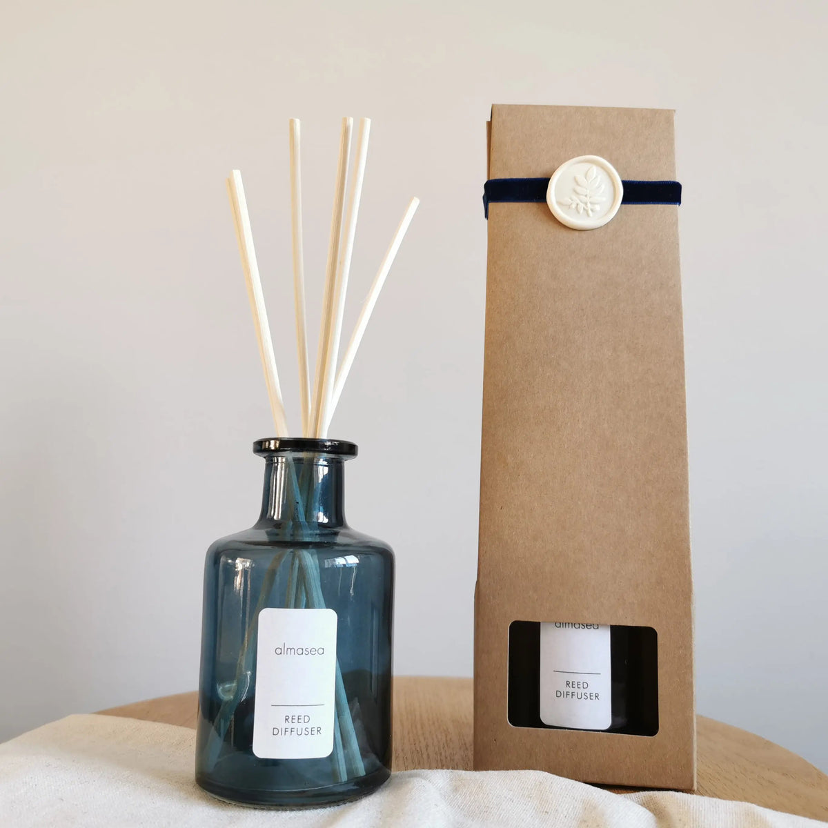 Lemon & Geranium Reed Diffuser – Essential Oils, 200ml   Handcrafted Sustainable Living  Almasea