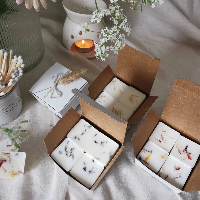 Floral Wax Melt Gift Set – Four Soy Wax Fragrances   Handcrafted Sustainable Living  Almasea