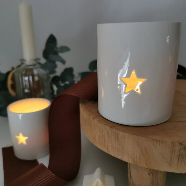 Star Tea Light Holder in Star Cut Out 8cm