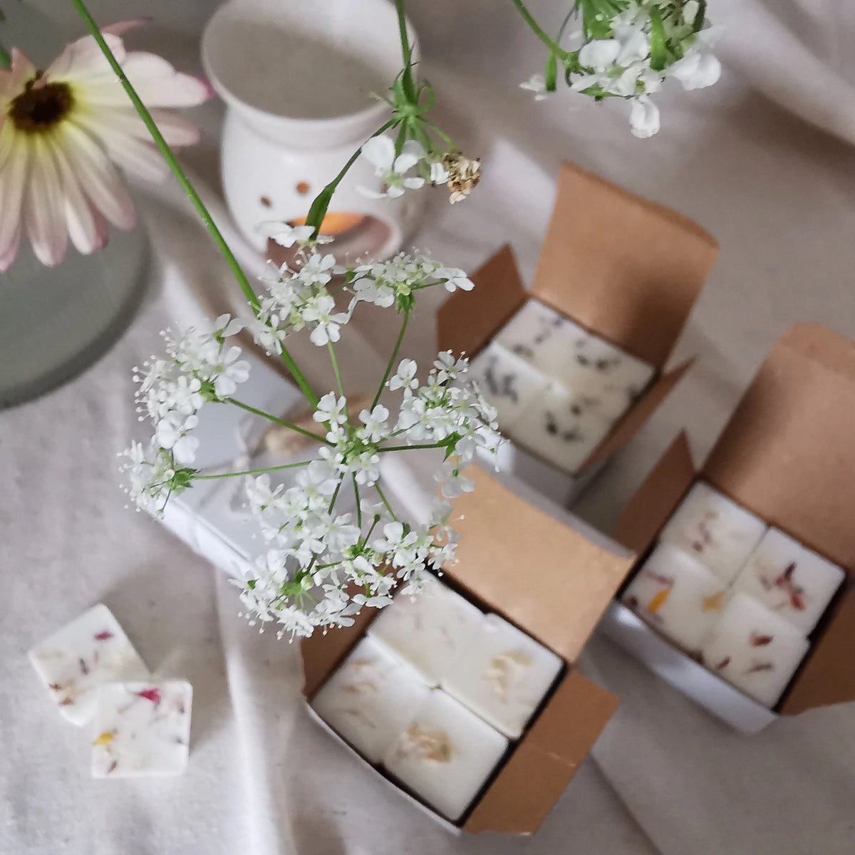 Floral Wax Melt Gift Set – Four Soy Wax Fragrances   Handcrafted Sustainable Living  Almasea