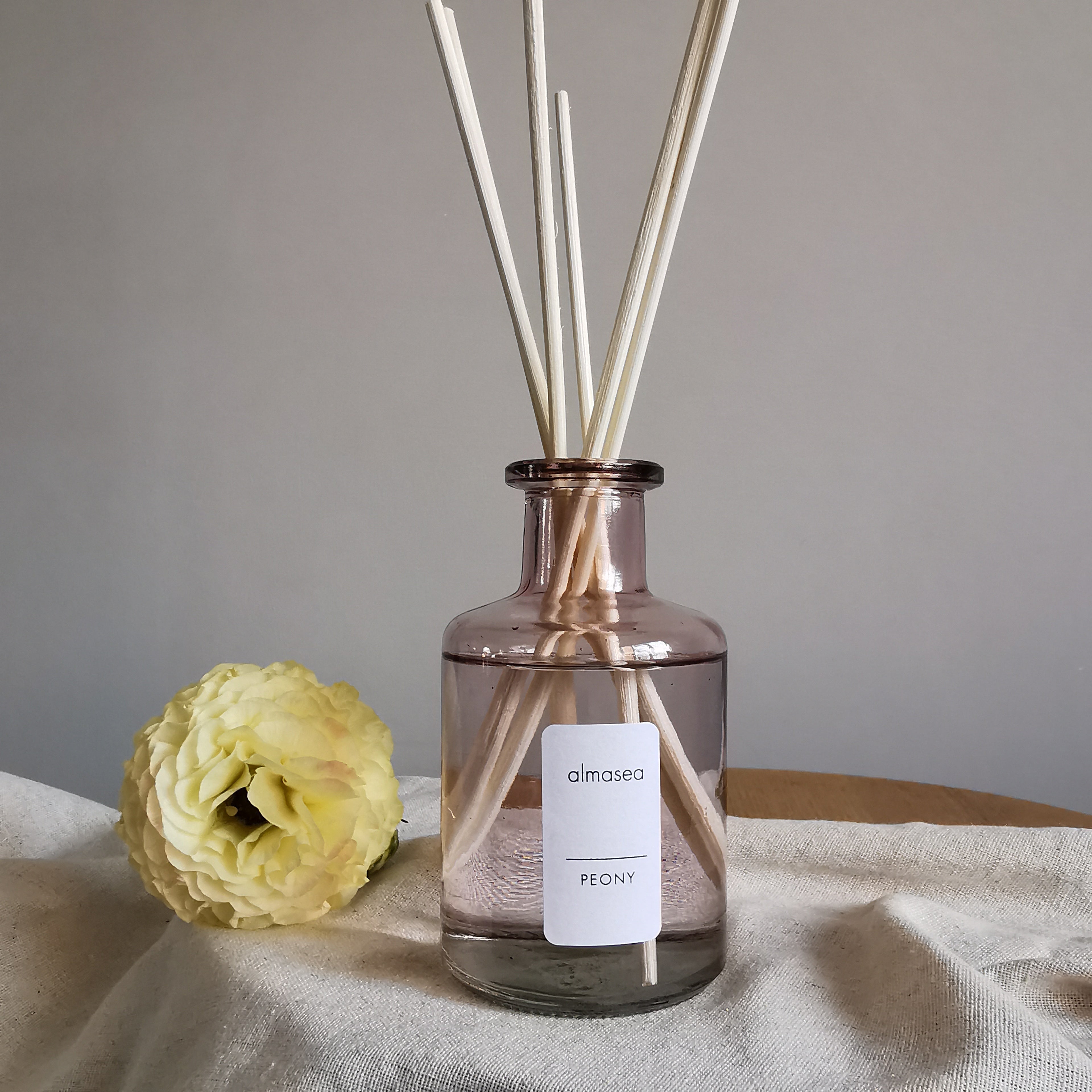 Peony Luxury Reed Diffuser 200ml with Essential Oils