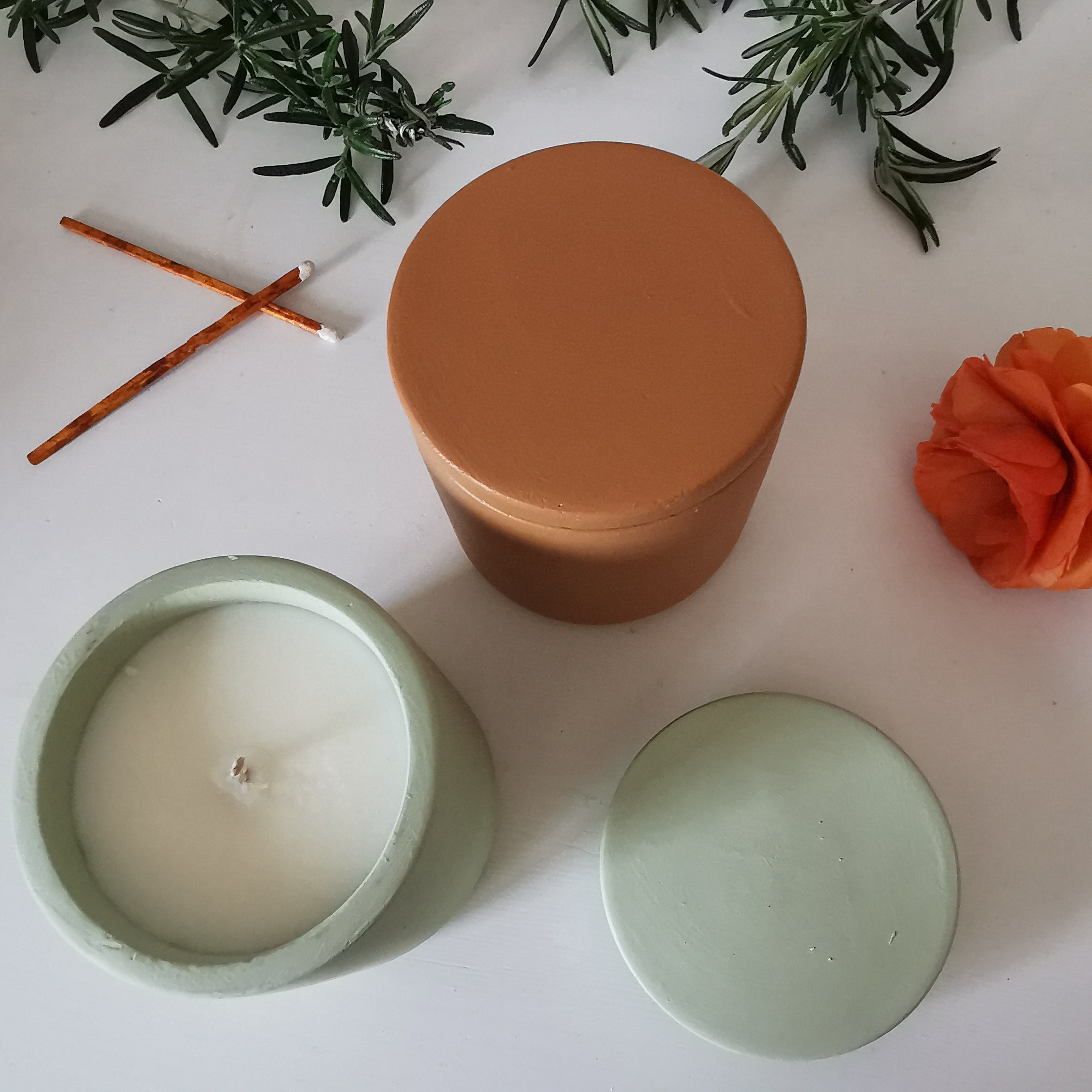 Hand poured Citronella Terracotta Pot Soy Candle