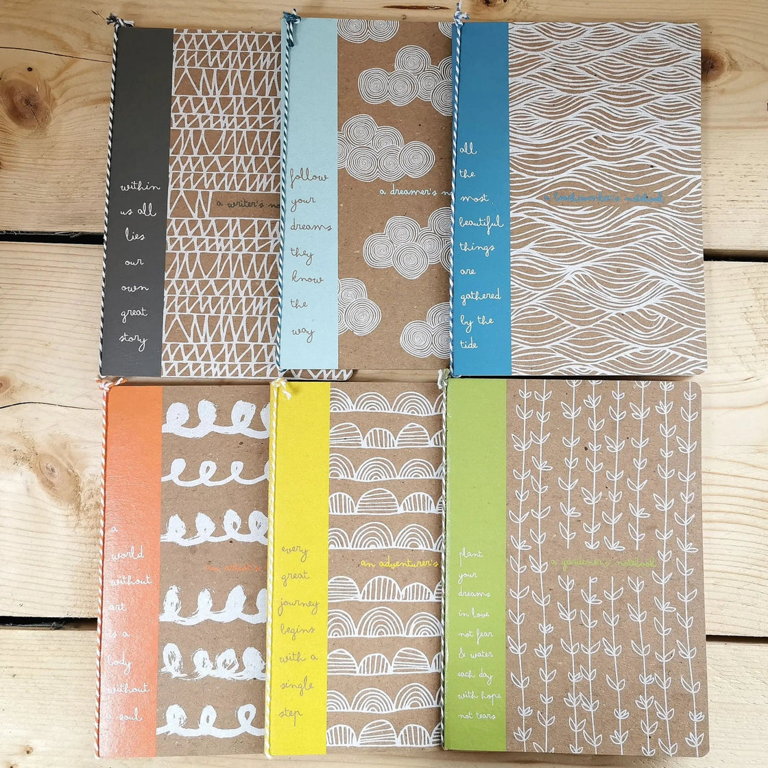 Inspirational Notebook Gift – A5 Screen Printed Eco Notebook   Handcrafted Sustainable Living  Almasea